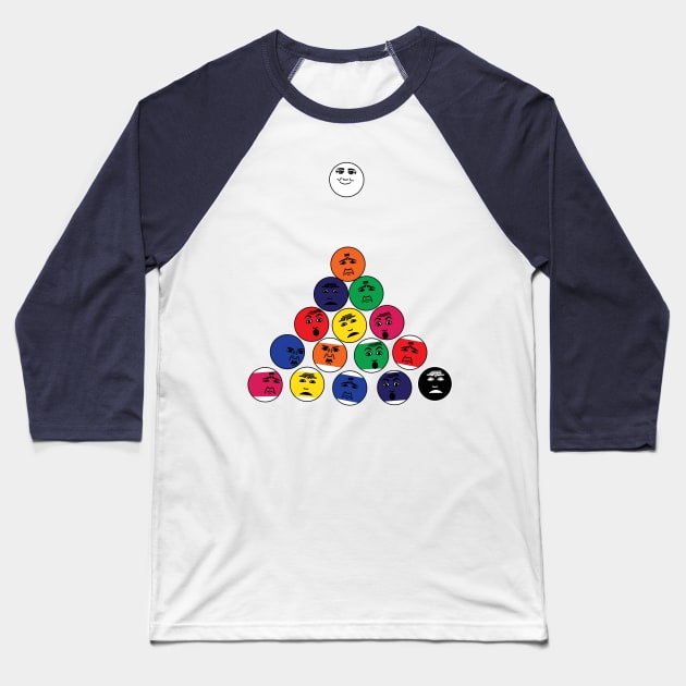 Funny balls of billiard Baseball T-Shirt by Nosa rez